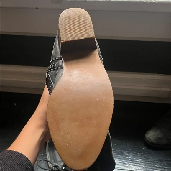 Jeffrey Campbell Black Lace-Up Boots - Picture 5 of 9